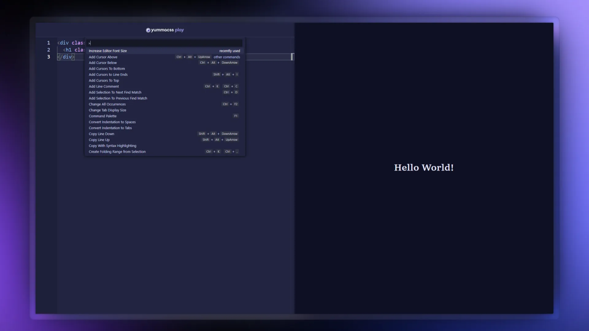 New Command Palette