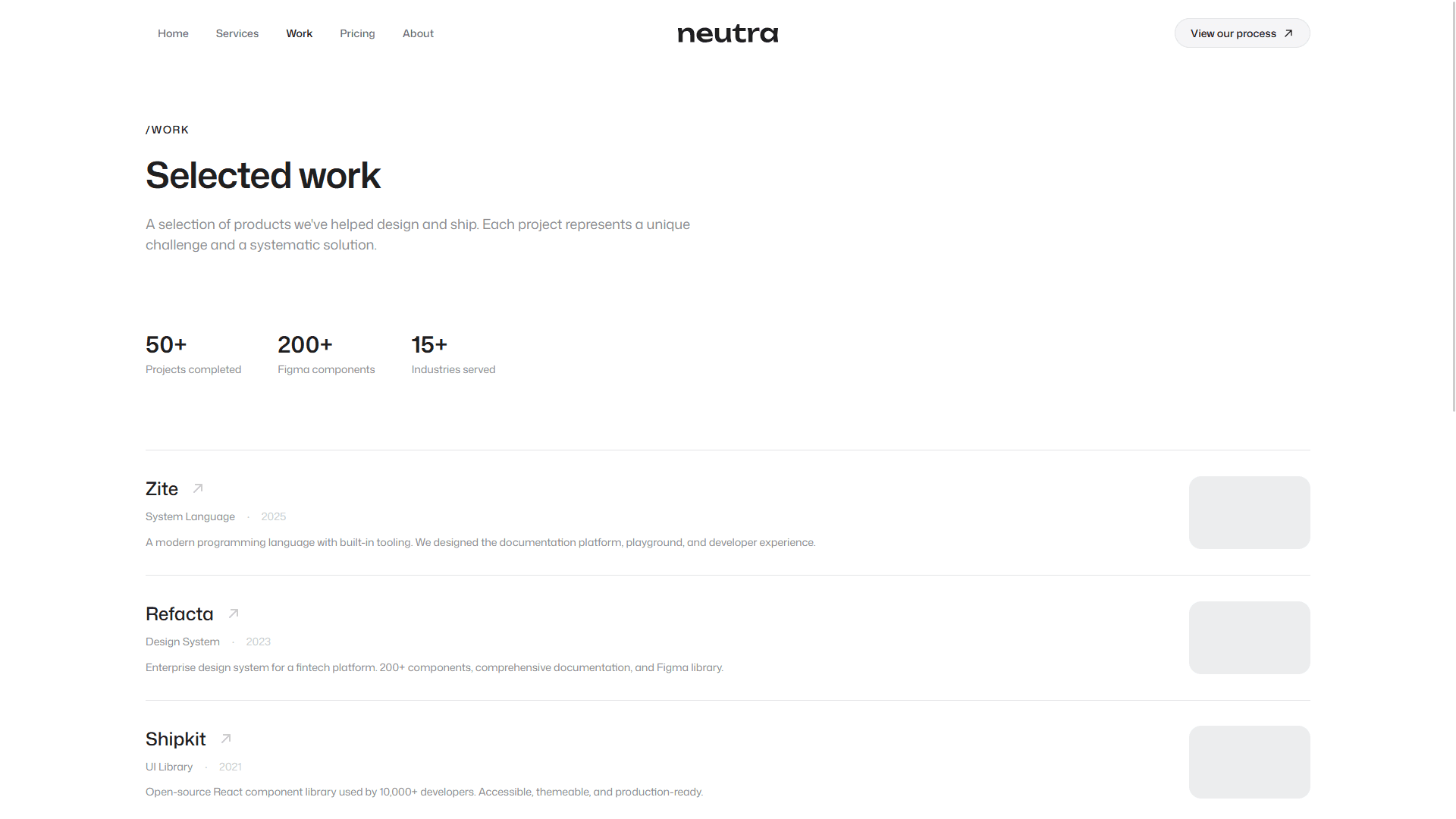 Neutra work page