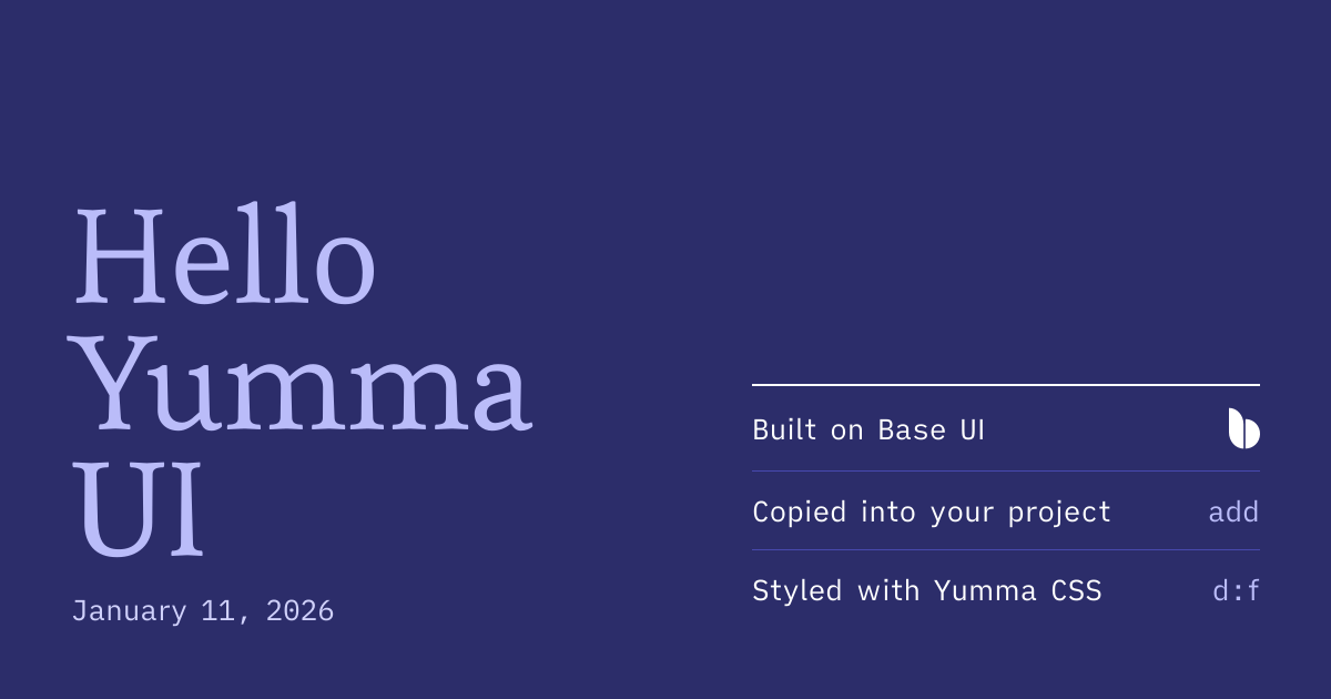 Hello Yumma UI!